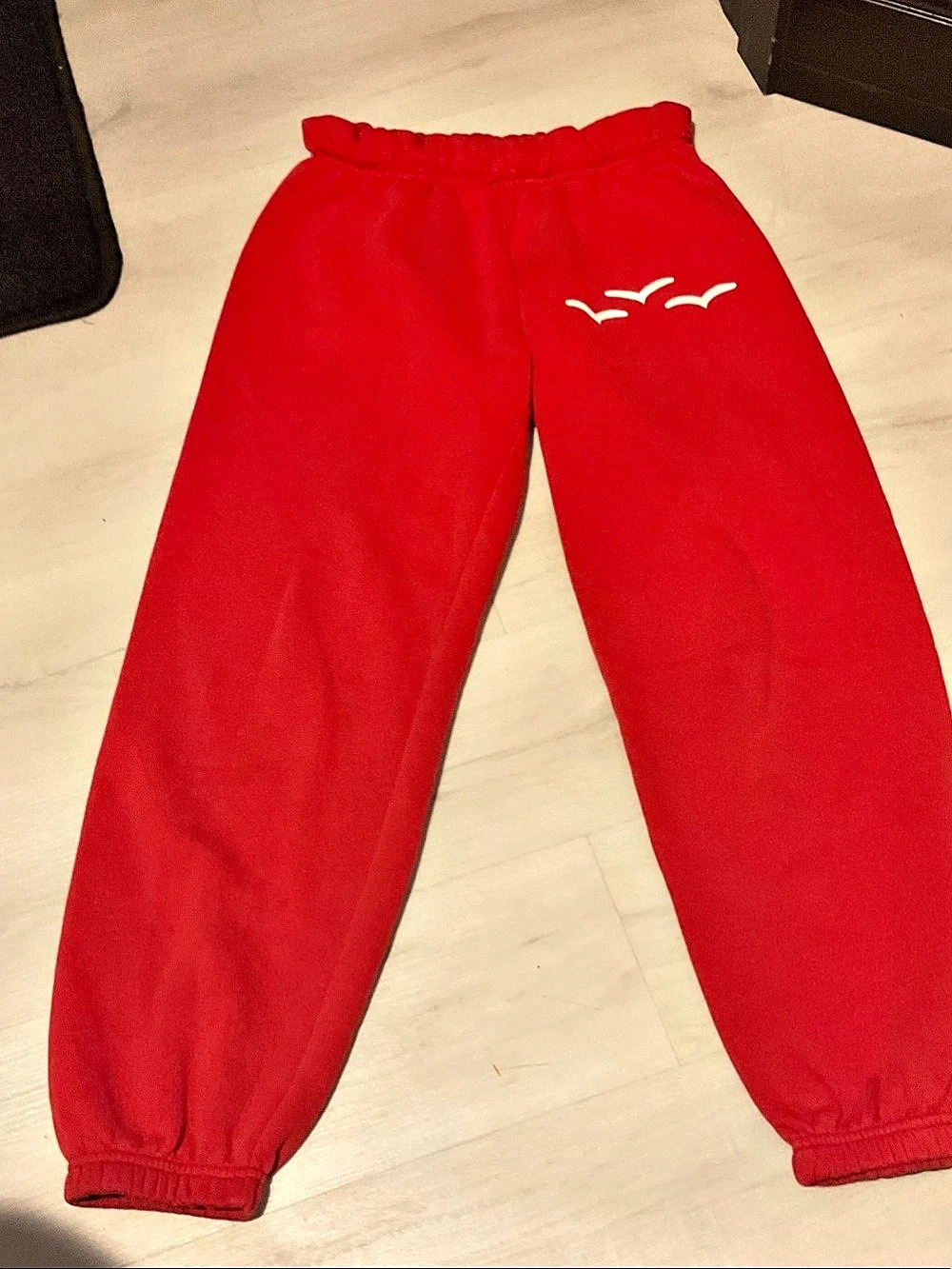 LazyPants Cotton Sweatpants in Red Size Medium